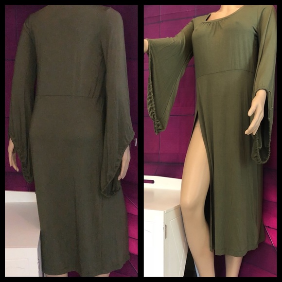Free People Dresses & Skirts - FREE PEOPLE BOHO BELL SLEEVE SAVVY DRESS SP